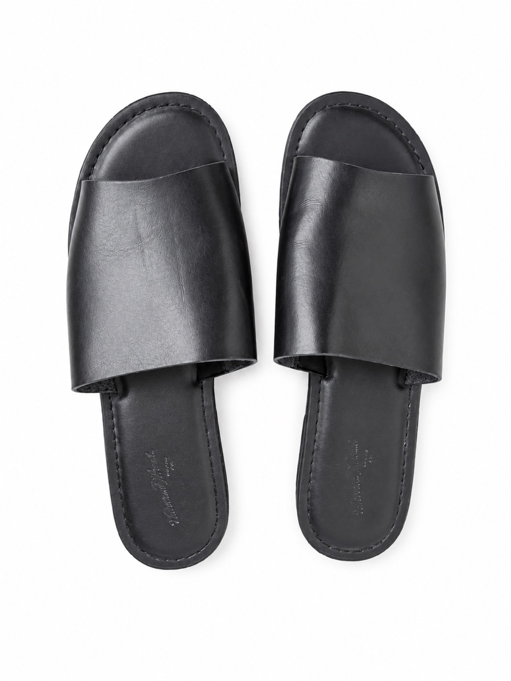 Universal Thread Women’s Slide Sandals Black Minimalist Comfort Slip On Size 7.5 - Picture 1 of 2